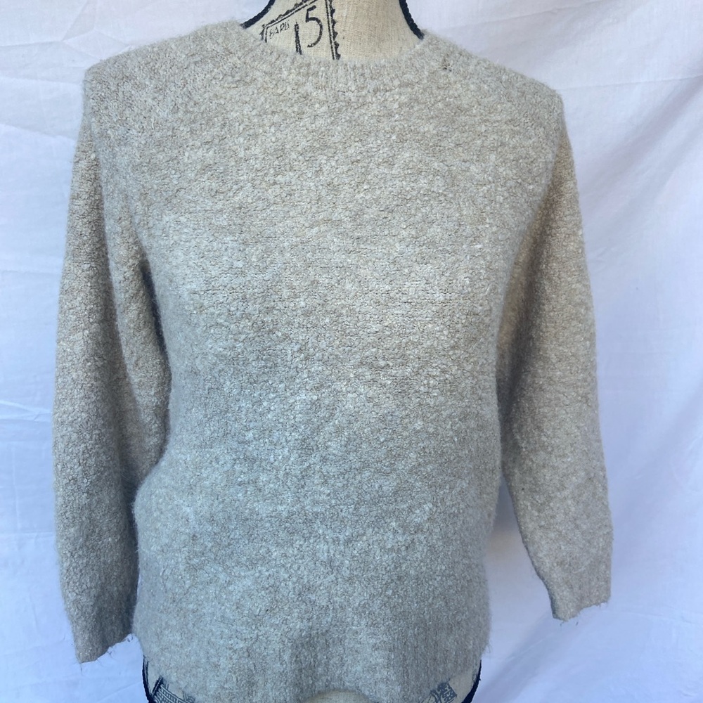 LOFT Textured Cream Sweater